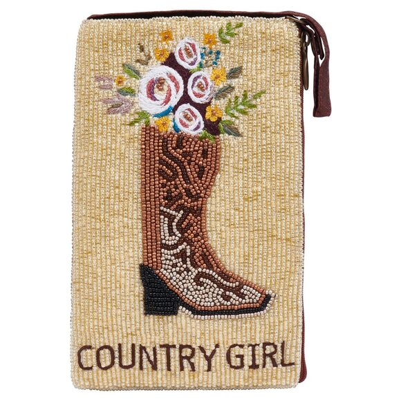 Bamboo Trading Company Beaded Club Bag Purse Shoulder Strap - Country Girl NWT - Picture 1 of 1